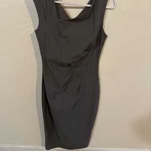 Elegant Gray Sleeveless Dress